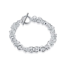 Terbaru Wanita Desain Klasik Gelang Berlapis Perak Penjualan Langsung Pabrik Gelang Fashion Gelang Charm Bracelet Cicret Gelang untuk Wanita- INTL