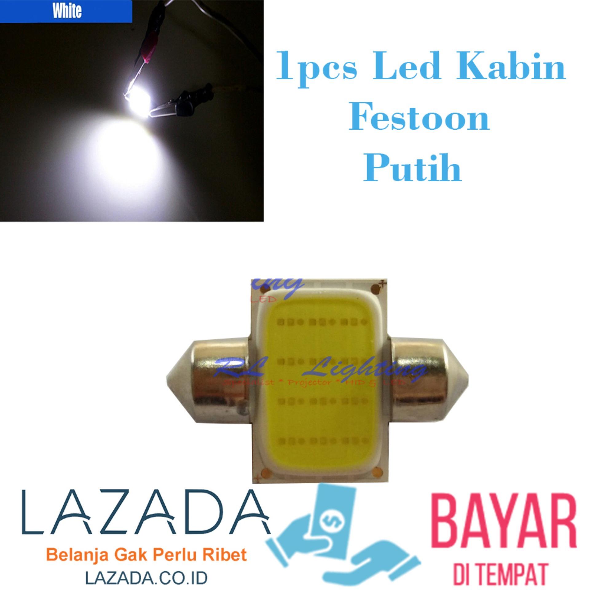 1bh LED  Kabin / Plafon Mobil Festoon COB 12 Led - Putih