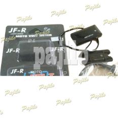LED PUTIH : JF-R Aksesoris Motor Voltmeter Digital Model Rizoma Volt Meter Pengukur Tegangan Motor Beat Scoopy Vario NMAX Mio M3 AEROX Fino Revo Supra CB 150 R MX KING X RIDE VIxion Supra X Soul GT Verza Asesoris Motor Acessoris Motor