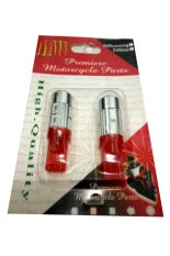 LED Senja T10 8 Led Lensa Cembung - Merah