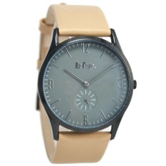 Lee Cooper Jam Tangan Pria Cream Leather Strap LC-11G-D
