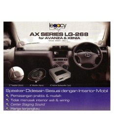 Legacy LG-268 Avanza Xenia 2004 - 2011 Series Sound System + Gratis Pemasangan Khusus Kota Surabaya
