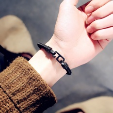 Lifeline Number 6 Men and Women Couple Bracelet Titanium Bracelet - intl