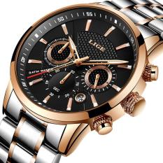 LIGE Mens Watches Top Brand Luxury Fashion Business Quartz Watch Men Sport Full Steel Waterproof Clock - intl