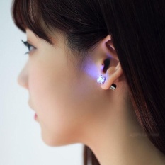 Ringan Hingga LED Berkedip Anting Manik-manik Menari Pesta Tinggi Hot Purp-Internasional