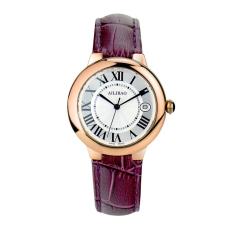 LingTud Aili nano gold treasure balloon handmade diamond import movement watch Lady quartz watch belt (GoldPurple)