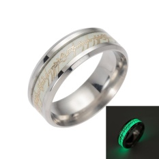 Lord Of The Rings Shiny Neon Film Cincin Pecinta Ring Cincin Bercahaya Glow In The Dark- INTL