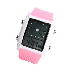 Indah Clover SKMEI Mode Terkini 0814 Jalan Gaya Modis Tren Orisinalitas Desain Jam Tangan Elektronik Anti Air LCX4YO (Warna: Seperti Gambar Pertama)-Intl