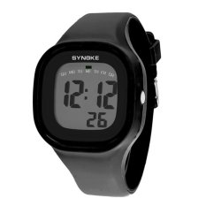 Lucu Semanggi Synoke 66896 Wanita Anti-Air Olahraga Jam Tangan Keren Modis Digital Jam Tangan Putih LCXSZ3 (Warna: seperti Gambar Pertama)-Internasional