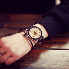 Jam Tangan Berpasangan Wanita Kuarsa Tali Kulit Jam Tangan Analog Jam Tangan S-Intl