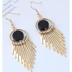 LRC Anting Gantung Bohemia Tassel Decorated Earrings