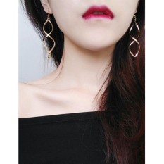 LRC Anting Gantung Fashion Pure Color Decorated Earrings
