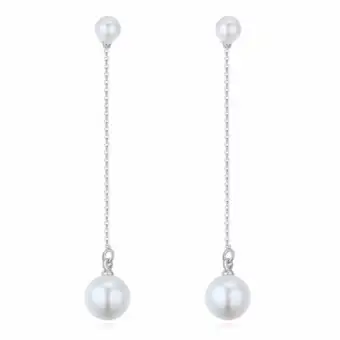 Lrc Anting Tusuk Elegant White Double Pearl Decorated Pure Color Simple Earrings Lazada Indonesia