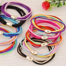 LRC Ikat Rambut Sweet Random Muliti Color Decorated Multilayer Simple Hair Hoop&hair Band(1pcs)
