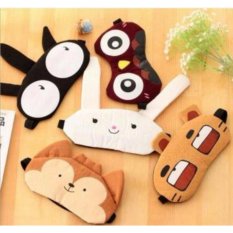 Lucky Eye Mask Animal / Masker Mata Tidur/ Pelindung Mata /Masker Penutup Mata Karakter Lucu Dengan Gel Pendingin- 1 Pcs Random