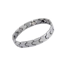 Lucky Generik Stainless Steel Magnetic Magnet Gelang Bangle Link Chain 13mm-Intl