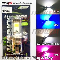 LUMINOS LED H4 / HS1 Lampu utama motor Vixion Scoopy FI R15 MX King