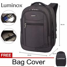 Luminox Tas Ransel Laptop Tahan Air 7705 Backpack Expandable Up to 15 inch Bonus Bag Cover - Hitam