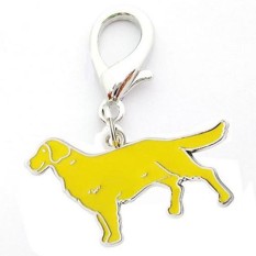 Lumiparty Logam Gantungan Kunci Anjing Lucu Anak Anjing Liontin Gantungan Kunci Gantungan Kunci Tas Wanita Pesona Hadiah Warna: Emas Retriever Spesifikasi: 2.5 Cm-Internasional