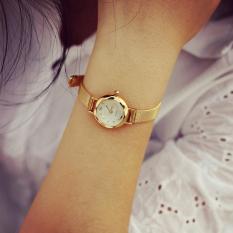 Kemewahan Anggun untuk Wanita Jam Tangan Fashion Meniru Dress dengan Rhinestones Wanita Jam Tangan dengan Rhinestones Jam Emas Mesh Slim Montre (tanpa Kotak Ritel. Dikemas dengan Aman Di Bubble Bag)