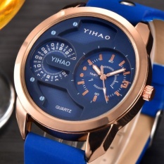 Mewah Mewah Mode untuk Pria Olahraga Tahan Air Digital Jam Tangan Kuarsa Analog Watch-Intl