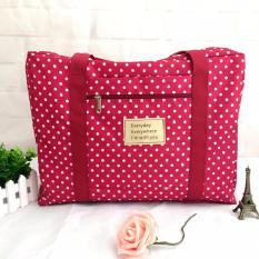 Lynx Tas Koper Waterproof Ukuran Besar Luggage Travel Organizer Bag - Polka