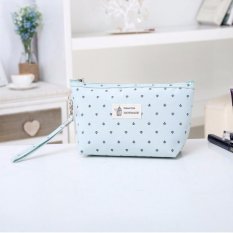Dibuat Di Korea MANGGA MANIS IKONIK Comely Makeup Pouch Bag Organizer Bag In Bag Handbags Tas untuk Wanita Makeup Organizer Pouch Bag Cosmetic Pouch Kosmetik Penyimpanan Makeup Bag (hijau Muda) -Intl