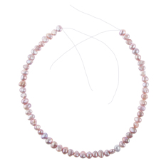 MagiDeal 8-9 MM Baroque Mutiara Air Tawar Manik-manik Kalung Gelang Light Purple 40 PCS-Intl