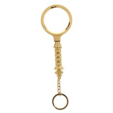 MagiDeal 90mm High Power Mini Gold Key Buckle Pembesar Kaca Optik Len Mata Pembesar-Internasional