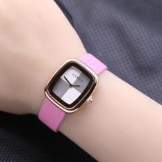 Magma Gucci-Mini-Leather Dark Brown Jam Tangan Wanita / Cewek Murah Dark Brown