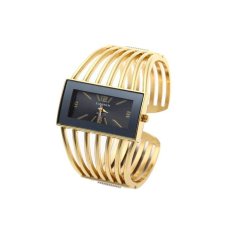 M & C Generic Alloy Band Cincin Jari Jam Wanita Emas-Intl