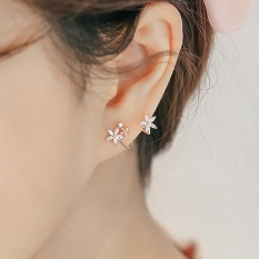 Anting Jepit Tanpa Tindik Manis Sterling Silver Anting Wanita Sederhana