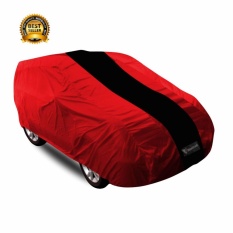 Mantroll Cover Mobil / Penutup Mobil / Mantel Mobil / Pelindung Mobil Khusus Mitsubishi L300 Minibus - merah strip hitam