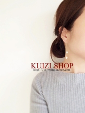 Mas 14 K Rumbai Buatan Tangan Bintang Blitz Berlian Rambut Anting Jepit Tanpa Tindik Kwai Anak