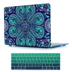 Mei Chen Ornamental Paisley Bunga-bunga Gambar Baru Modis Bening Keras Cangkang Laptop untuk Apple Macbook Udara 13 Inch dengan keyboard Sarung-Paisley-Internasional