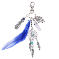 MEGA Natural Opal Stone Dreamcatcher Keyring Fashion Jewelry - Intl