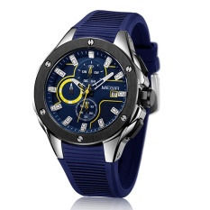MEGIR Brand Quartz Men Watch Clock Relogio Masculino Luxury Chronograph Silicone Army Military Sport Watches Mens Saat Erkekler MN2053G