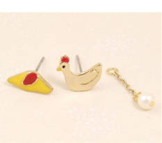 Meng Meng Gaya Jepang Toko Anak Ayam Anting Jepit Tanpa Tindik Anting