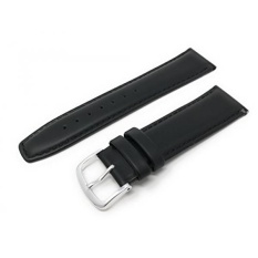 Mens Genuine Italian Leather Watchband Black 18mm Watch Band - intl