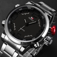 Pria Mewah Army Olahraga Jam Tangan Tahan Air Analog QUARTZ Watches-Intl