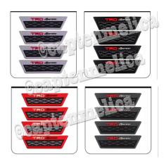 Merah 4pcs Aksesoris Mobil Door Guard Mobil TRD Racing Pelindung Samping Body Bodi Mobil Pintu Protector Protection Rubber Karet Avanza Calya Kijang Innova Rush Agya Sienta Fortuner Rush Honda HR-V Mobilio Brio Satya BR-V Jazz Asesoris Mobil Acesoris