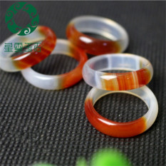 Merah Dan Putih Pria Dan Wanita Alami Produk Asli Cincin Batu Giok Cincin
