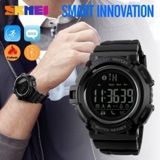 SKMEI merek Watch 1245 Remote kamera Watch pria Pedometer olahraga Watches panggilan pesan APP mengingatkan Smart gelang untuk IOS Android Iphone - intl