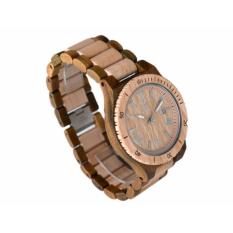 MERRY TIME Waterproof Wooden Watch M-D33 - Mapple Sandalwood - Men - Hitam/Putih/Coklat