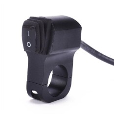 MHS 12 V Sepeda Motor 7/8 Inci 22-23 Mm Stang Dudukan Lampu Depan Buttonswitch-Internasional
