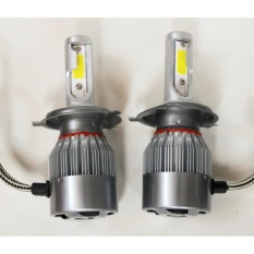 MHS C6 LED Mobil Headlight Bulbs With COB Canggih Chip Andall-In-One Konversi Kit 36 W/ 8 V-48 V/3800Lm/6000 K/Ip67 (H4) Autoreplacement Bagian For Lampu Halogen atau HID (Pack Of 2)-Intl