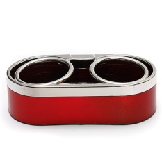 MHS Durable Plastic Auto Car Truck Mount Dual Hole Drink Bottle Cupholder Stand Red
