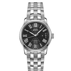 MIDO M024.207.11.053.00 - Belluna II - Automatic - Analog - Jam Tangan Wanita - Bahan Tali Stainless Steel - Silver - Dial Hitam