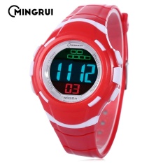 Mingrui Mr-8559082 Digital LED Anak Alarm Kalender Kronograf Display 3atm Jam Tangan-Intl