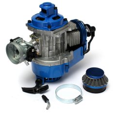 Mini Moto Minimoto Sepeda Air Cooled 49cc MESIN BALAP Biru Quad Dirt Dirtbike GP-Intl